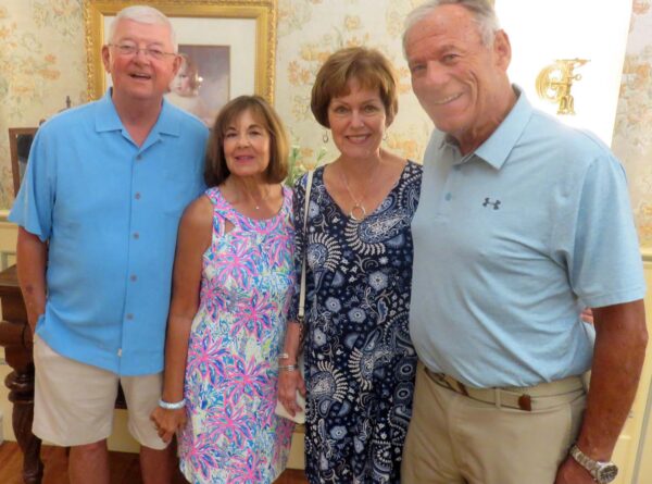 Villagers Pat and Brian Thompson and Pete and Maryellen Martinasco attended the show
