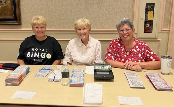 Volunteers for Operational Shoebox Lana Stevens Jackie Kleine and Denise Cairo from left