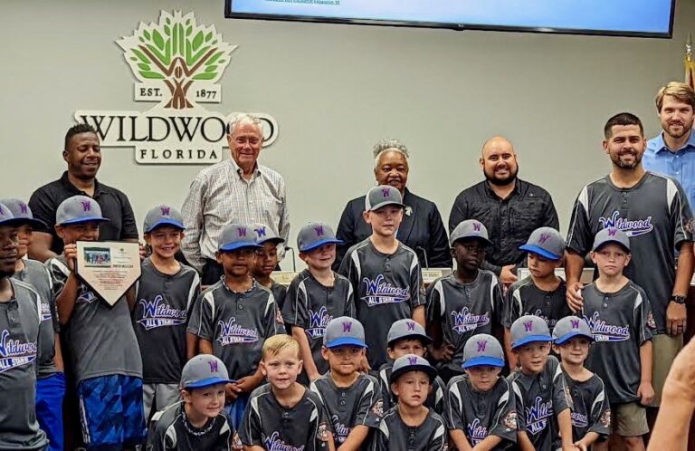 Little League baseball players honored by Wildwood City Commission