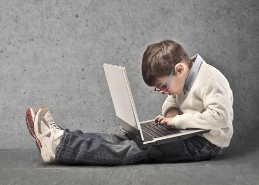 Child on computer