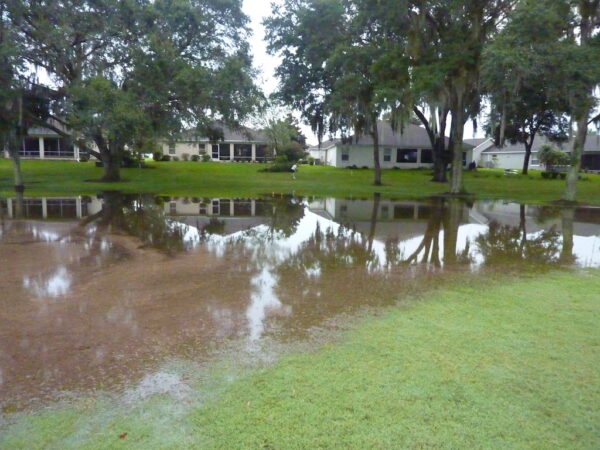 Flooding has been a serious problem for residents living on Hole 4 at Heron Executive Golf Course