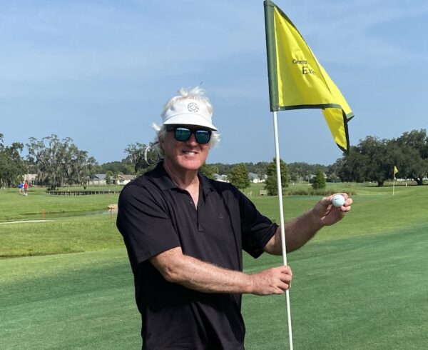 Jim Swonger recently got his second hole in one
