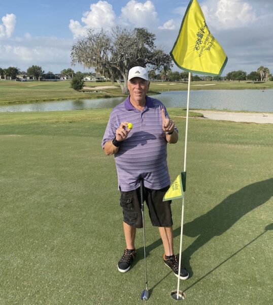 Villager Mark Reilly recently got his second hole in one