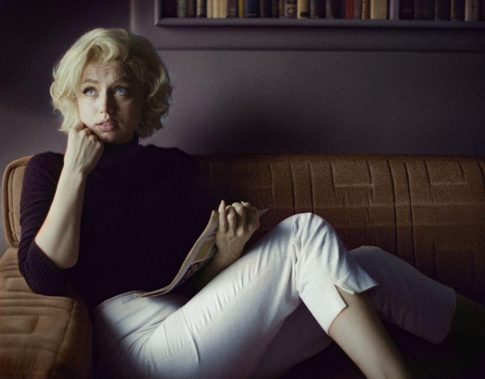 Ana de Armas plays Marilyn Monroe in the new bio flick