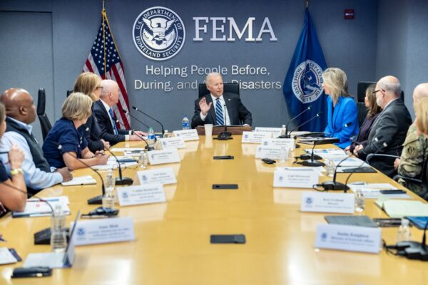 President Biden met with FEMA leaders in the wake of Hurricane Ian