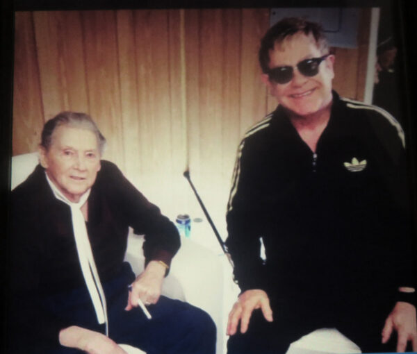 Elton John tweeted out this picture of his meeting with Jerry Lee Lewis