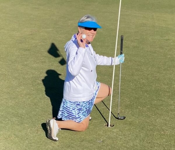 Kathryn DeLeonardis got her first hole in one this past weekend
