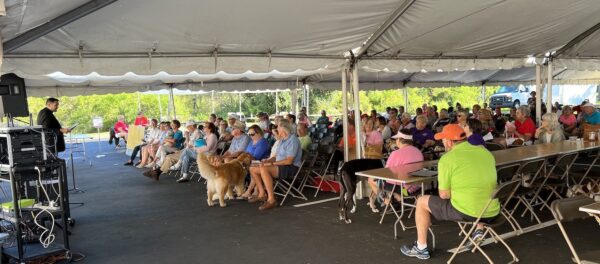 Pastor Jon Marc Mcleanon the far right led the Blessing of the Animals at Hope Luteran Church. Pastor Jon Marc Mcleanon the far right led the Blessing of the Animals at Hope Luteran Church.