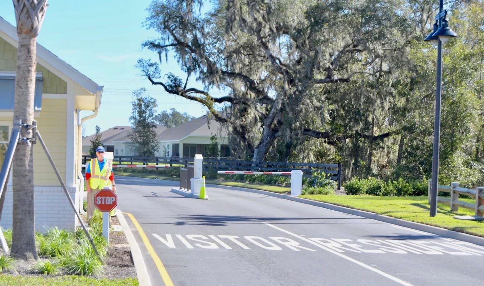 Tom McConnell of the Village of McClure is the gate attendant at the Village of DeLuna