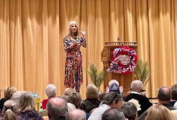 Kellyanne Conway spoke to the MAGA group Tuesday night in The Villages