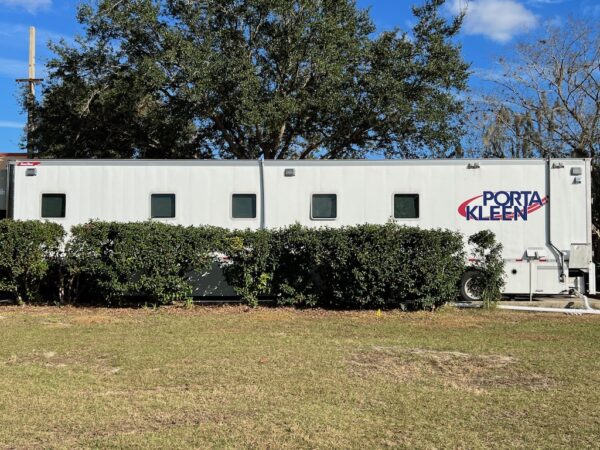 This Porta Kleen facility has been set up to meet the hygiene needs fo firefighters at Station 41