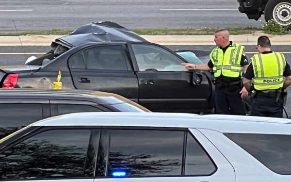 Law enforcement officers were at the scene of the crash Saturday at U.S. Hwy. 27441 at County Road 466A Law enforcement officers were at the scene of the crash Saturday at U.S. Hwy. 27441 at County Road 466A