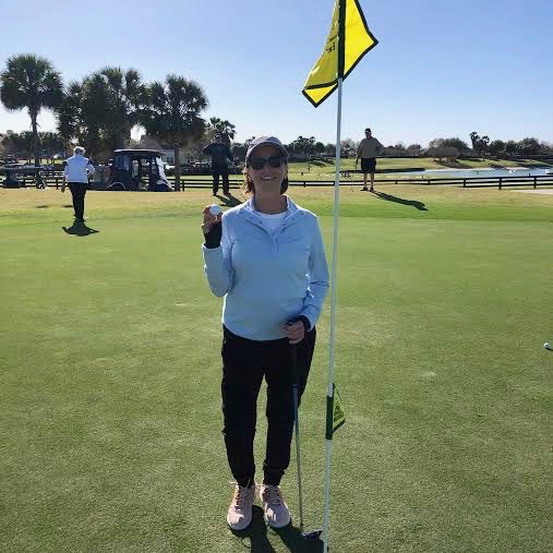 MLissa Aquilina got a hole in one