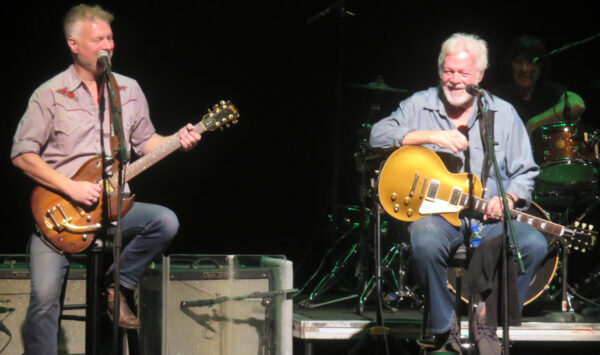 Randy Bachman right and his son Tal Bachman join forces for a song