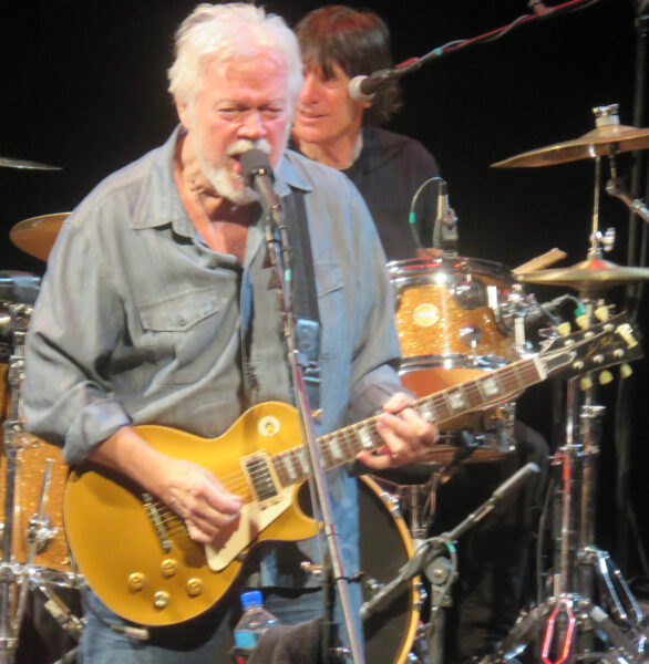 Randy Bachman singing Taking Care of Business on stage Saturday at The Sharon