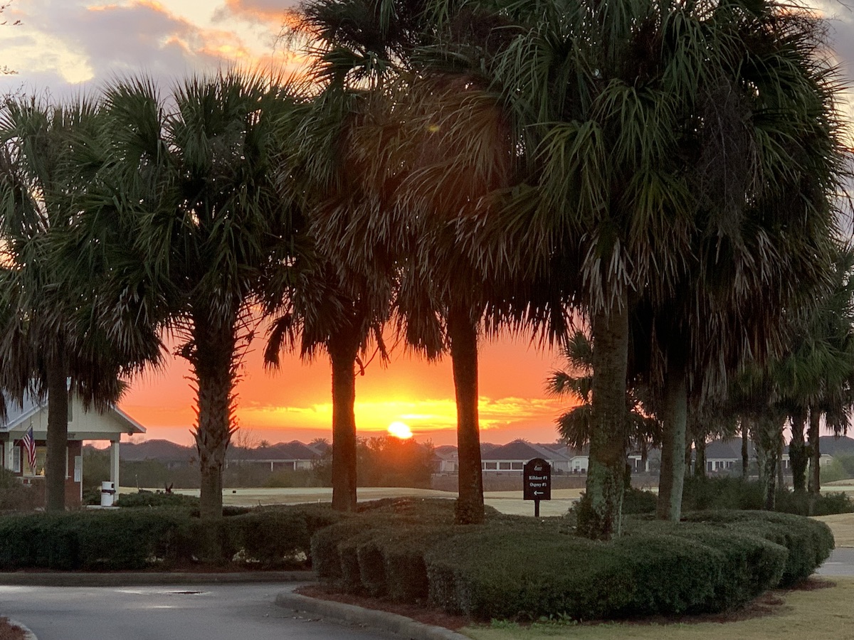 Sunrise Over Evans Prairie Golf Clubhouse In The Villages