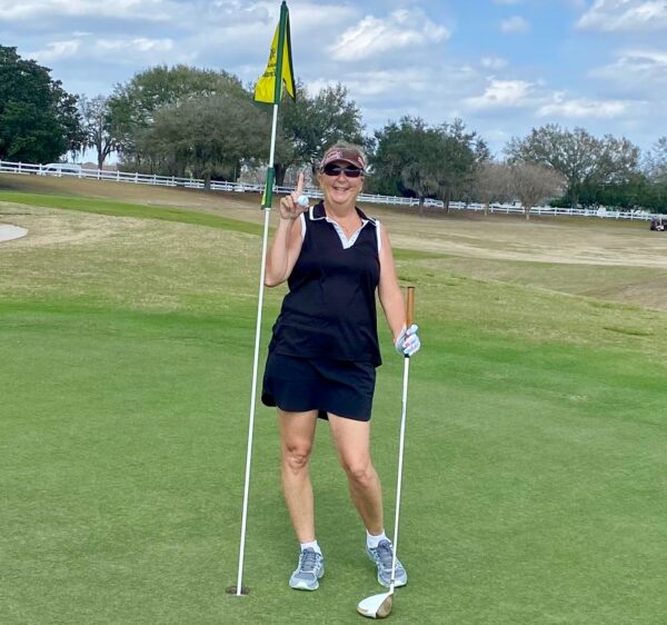 Village of Duval resident Sally Wade got a hole in one
