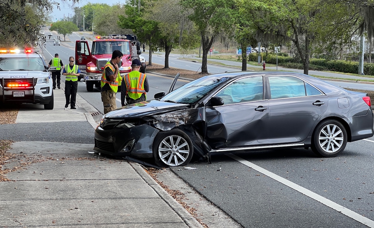 Emergency personnel were at the scene of the crash Wednesday afternoon on County Road 466