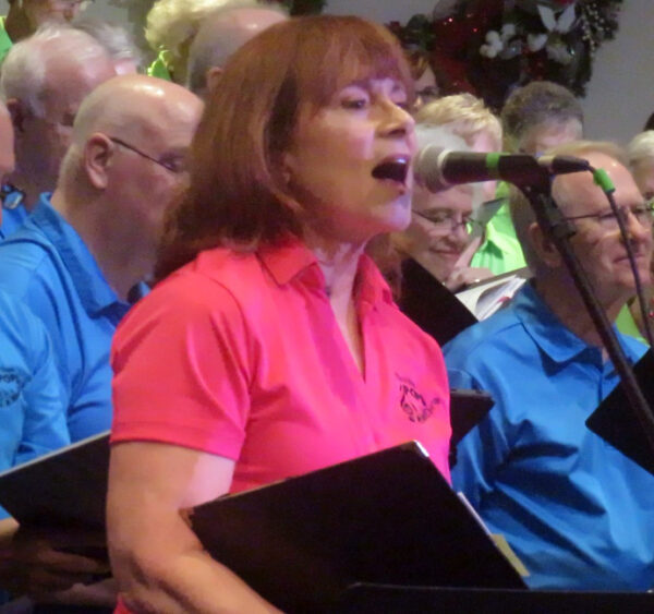 Liz Dorsett sang at the Villages Pop Chorus Christmas concert in December Liz Dorsett sang at the Villages Pop Chorus Christmas concert in December