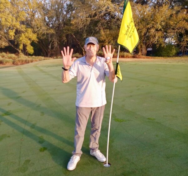Mark Mishalanie Sr. of the Village of Springdale got his ninth hole in one
