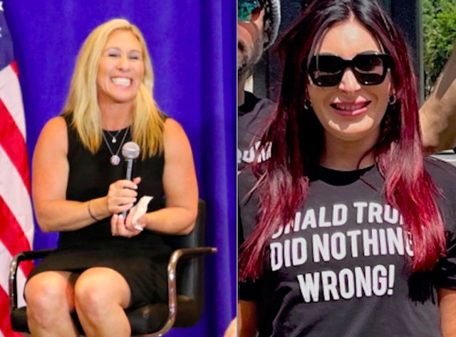 Marjorie Taylor and Laura Loomer
