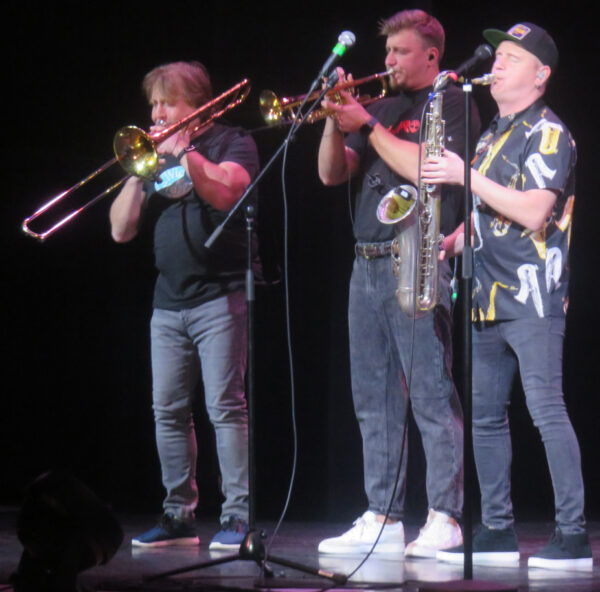 Part of the horn section for the Chicago sounding band Leonid Part of the horn section for the Chicago sounding band Leonid