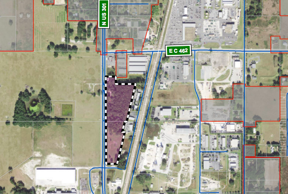 The dotted lines show the location of the proposed Oxford Overnight motel The dotted lines show the location of the proposed Oxford Overnight motel
