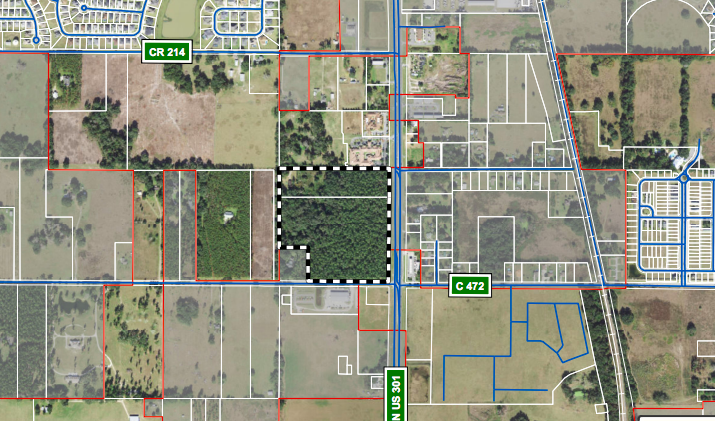 The dotted lines show where the 300 unit Wildwood Place apartments will be built