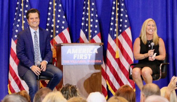 U.S. Rep. Matt Gaetz and U.S. Rep. Marjorie Taylor Greene headlined an event in 2021 in The Villages U.S. Rep. Matt Gaetz and U.S. Rep. Marjorie Taylor Greene headlined an event in 2021 in The Villages