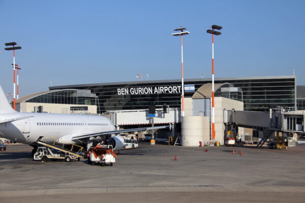 Ben Gurion International Airport in Tel Aviv, Israel