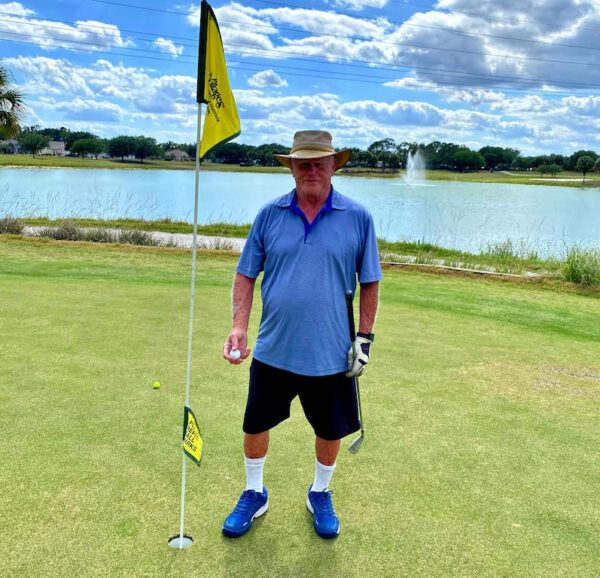 Donald Taylor recently got a hole in one