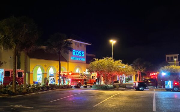 Firefighters were called Friday night to Ross Dress for Less at Rolling Acres Plaza