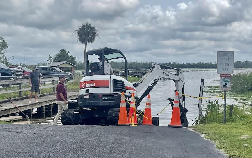 Work at Lake Deaton Park boat ramp