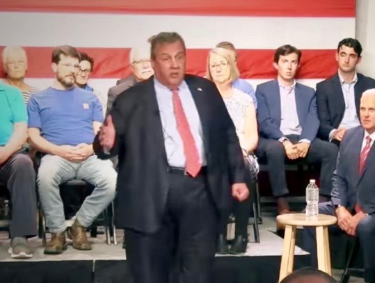 Chris Christie in a Town Hall meeting this week
