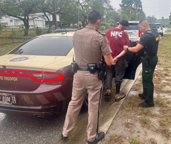 Mason Ryan Stevenson was taken into custody by Pasco County sheriff's deputies and the Florida Highway Patrol