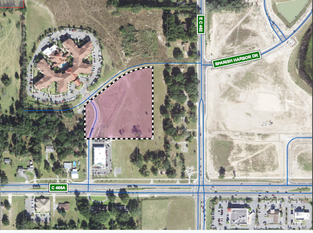 This map shows the location of the planned hotel