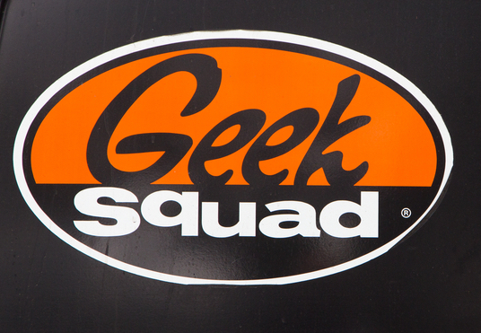 Geek Squad Logo on Vehicle