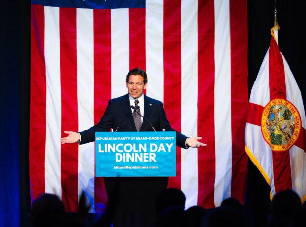 Gov. Ron DeSantis spoke Saturday night at the Miami Dade Lincoln Day Dinnere Gov. Ron DeSantis spoke Saturday night at the Miami Dade Lincoln Day Dinnere