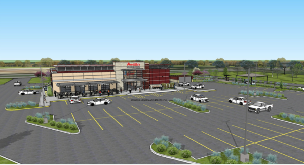 Ample parking is planned at the new Portillo's restaurant