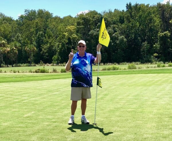 Villager Joe Boring scored his first hole in one