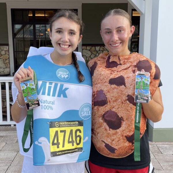 Alexis Hume dressed as milk and Katherine Probola was a cookie. Alexis Hume dressed as milk and Katherine Probola was a cookie.