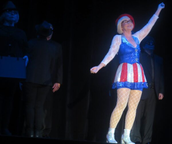 Linda Payne celebrates the red white and blue as an IRS agent Linda Payne celebrates the red white and blue as an IRS agent