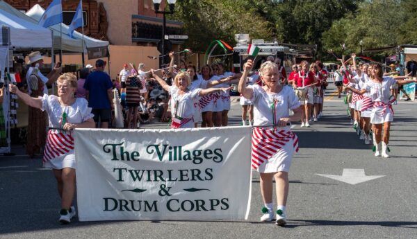 The Vllages Twirlers & Drum Corps were a highlight of the Heritage Parade The Vllages Twirlers & Drum Corps were a highlight of the Heritage Parade