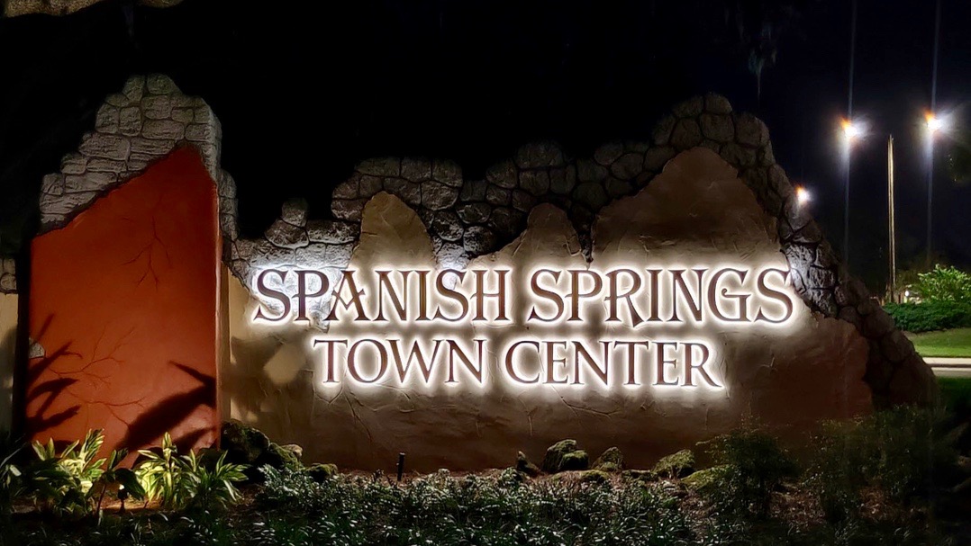 The proposed lighting at Spanish Springs Town Square