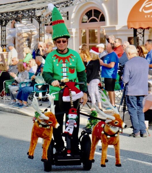 Reindeer pulled this Segway elve.