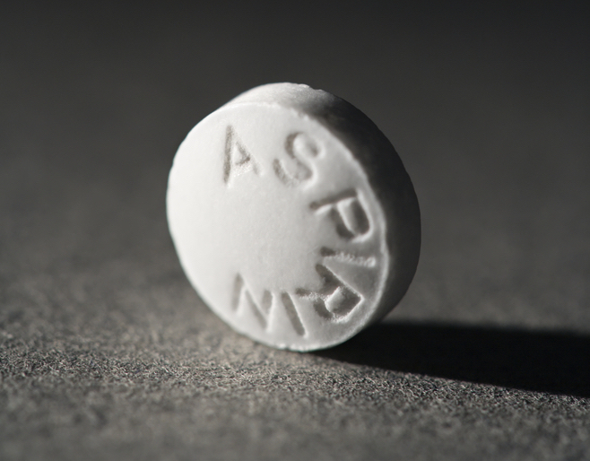 White Aspirin Pill