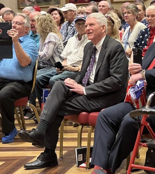 Congressman Daniel Webster was in the audience at the MAGA Club meeting Congressman Daniel Webster was in the audience at the MAGA Club meeting