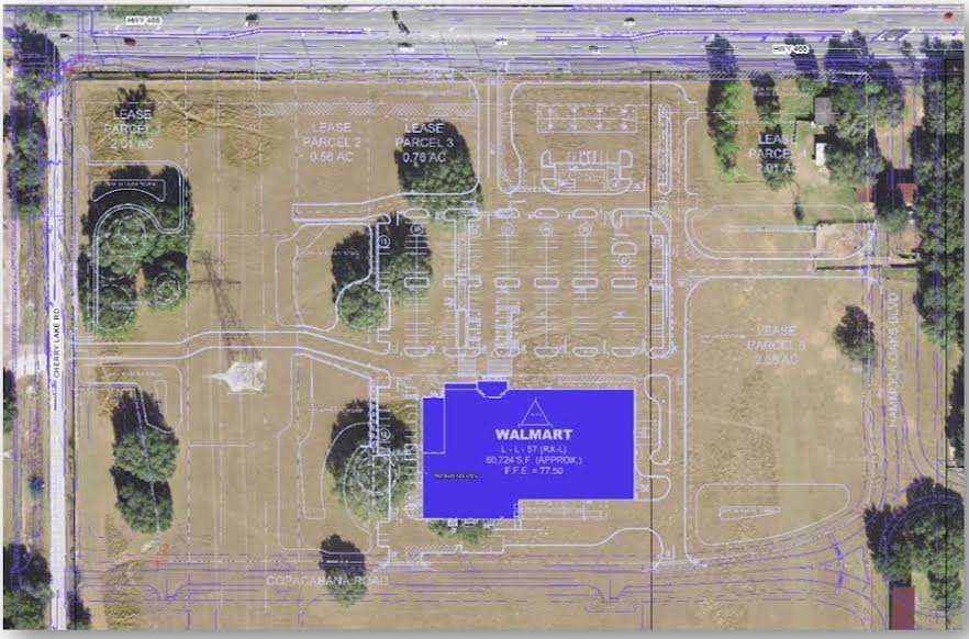 Several historic trees will have to come down to make room for the new Walmart
