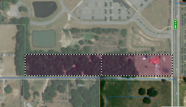 This map shows the location of the Casablanca apartment complex off County Road 462 in Wildwood