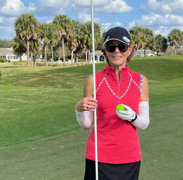Trish Bell was thrilled when she got the hole in one